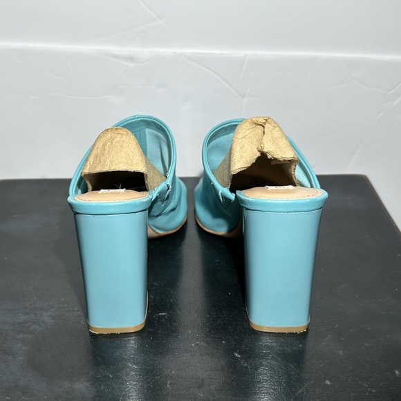 Steve Madden Lexia Blue Mule Heels Size 7M - Picture 5 of 8